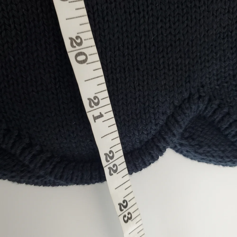 J. Crew Black Scalloped Hem Sweater Size Small NWT